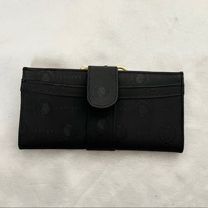 Caesar wallet black fabric guc womens